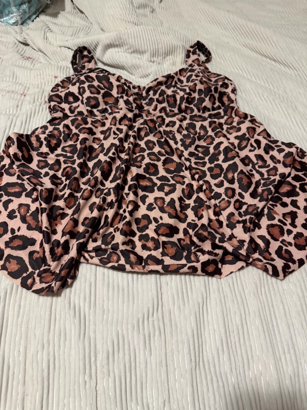 Leopard Print Cami Top in Pink and Brown
